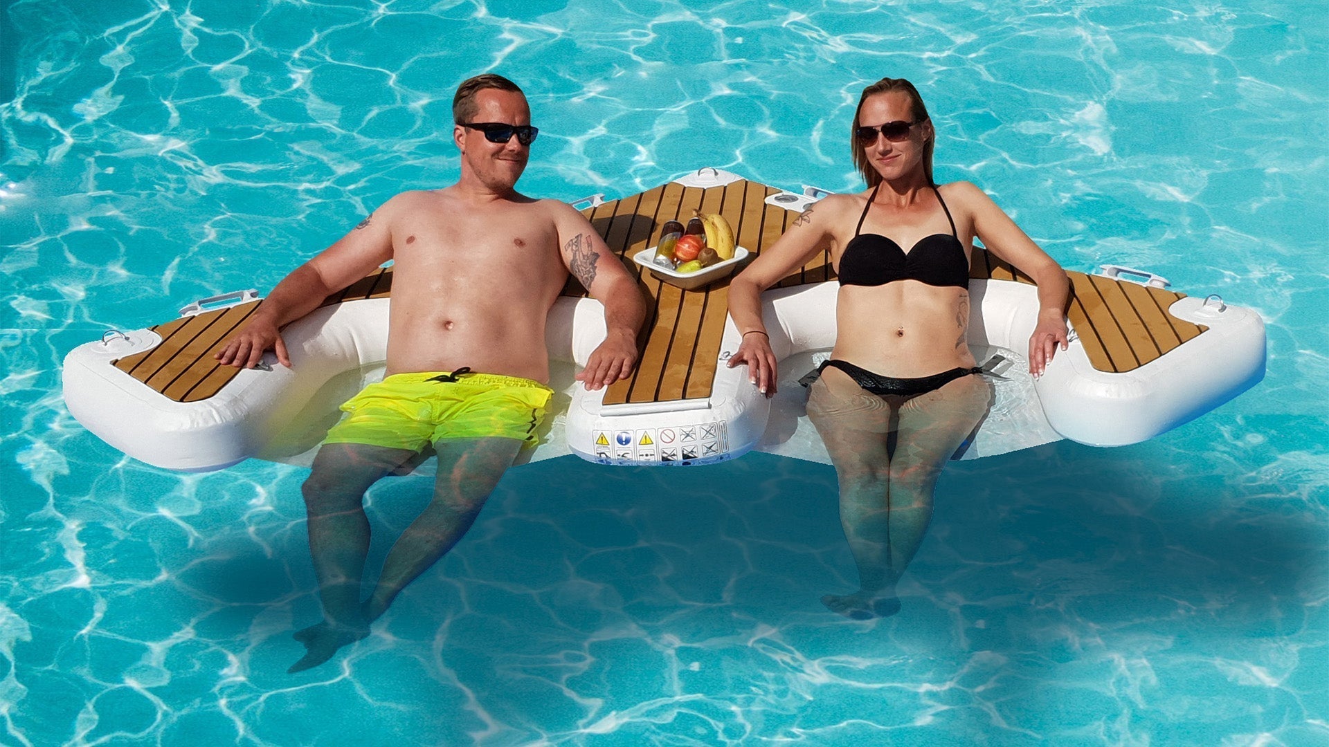 Yachtbeach 2.05 Multi Dock & Lounger Teak Double 6'8"