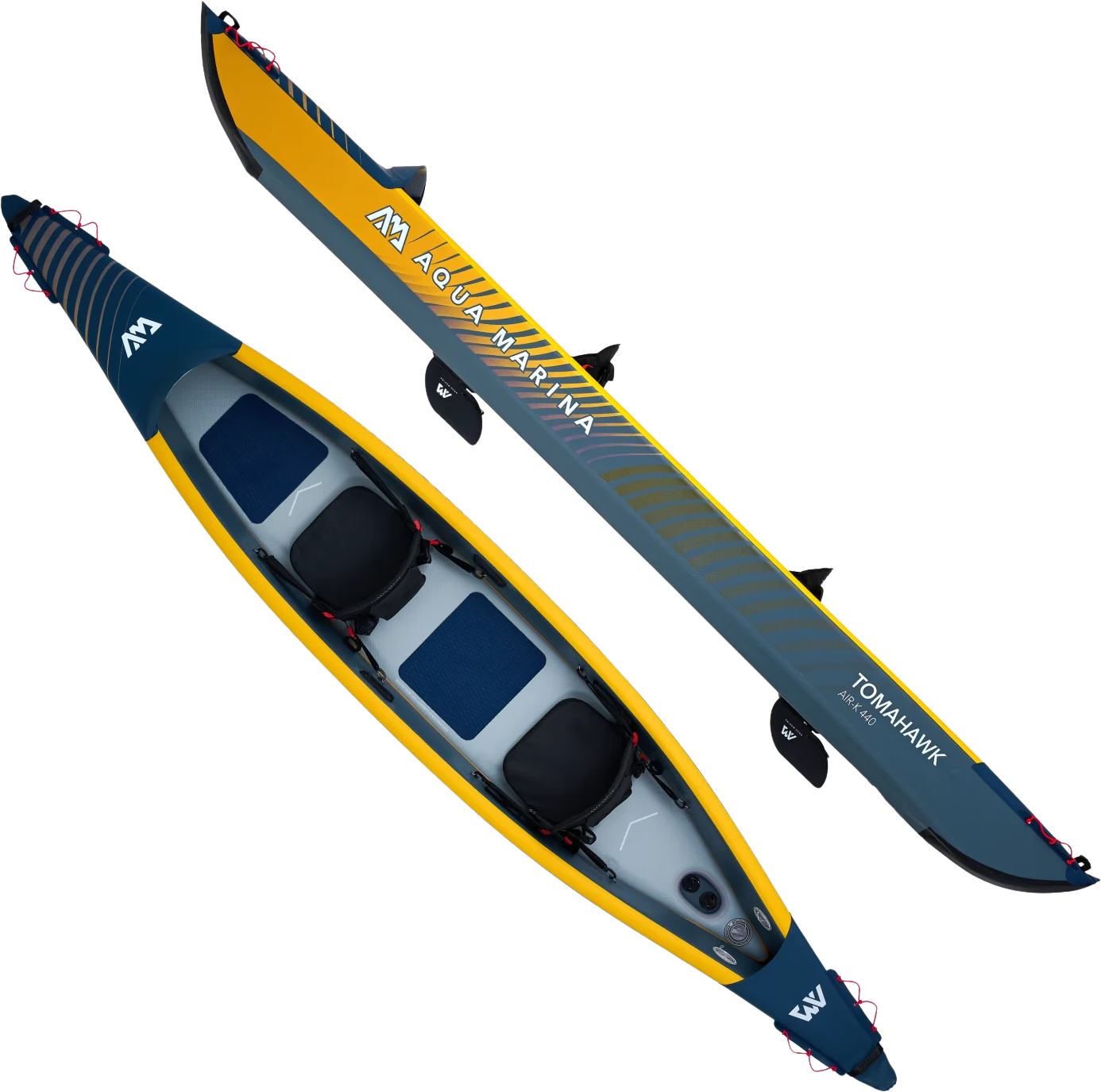 Aqua Marina AIR-K440 Tomahawk Air-K 14'5" Inflatable Speed Kayak 1-2 Person
