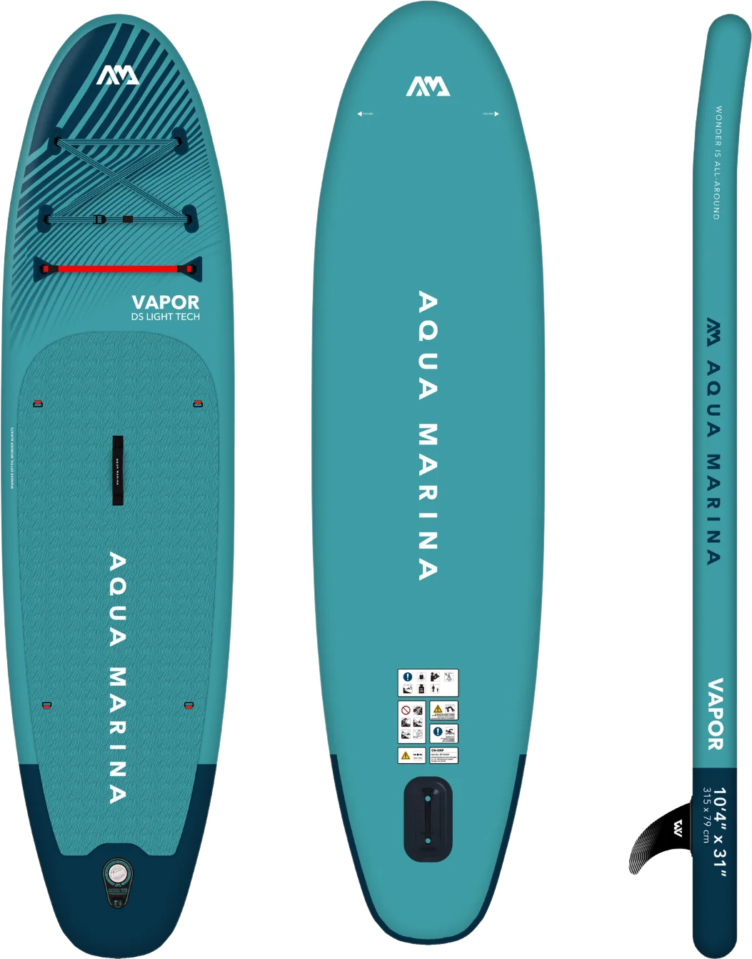 Aqua Marina BT-23VAP Vapor 10'4" Inflatable Stand Up Paddle Board All-Around Series